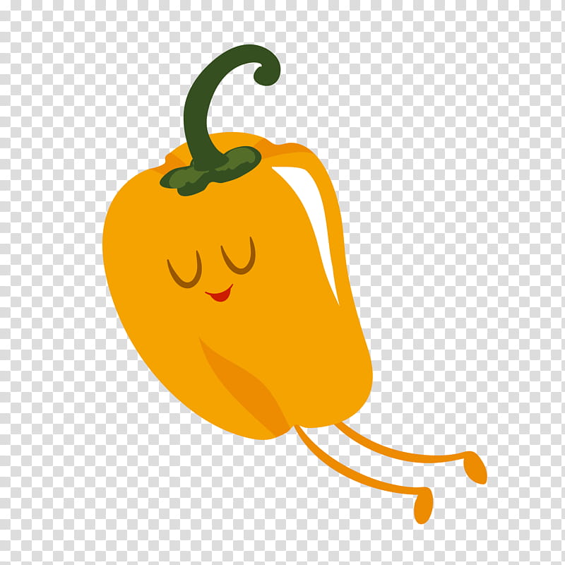 Pumpkin, Bell Pepper, Yellow, Capsicum, Vegetable, Paprika, Plant, Calabaza transparent background PNG clipart