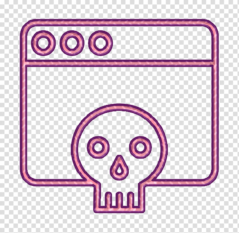 Hacker icon Cyber icon, Pink, Line, Line Art transparent background PNG clipart