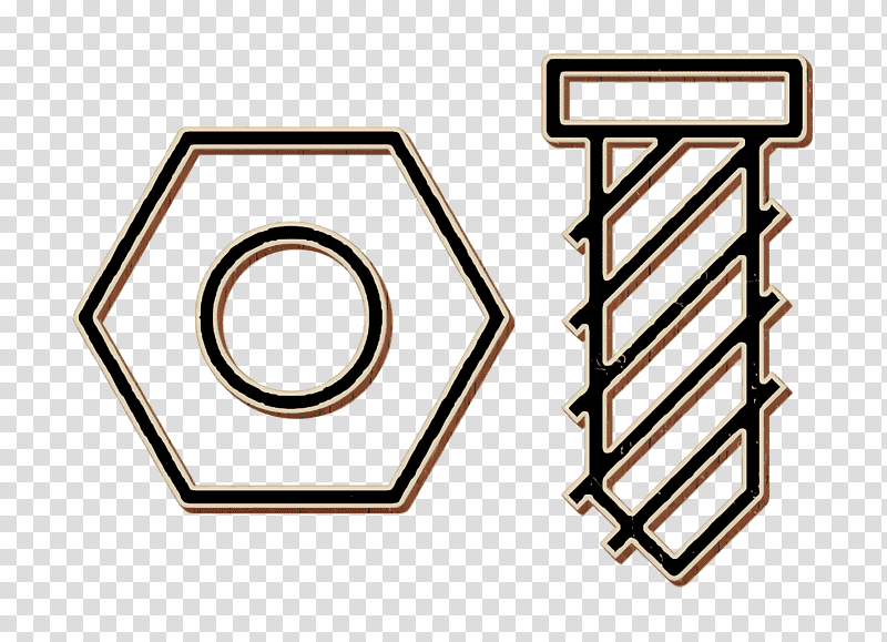 Screw icon Nut icon Carpenter icon, Logo, Symbol, Line, Meter, Geometry, Mathematics transparent background PNG clipart