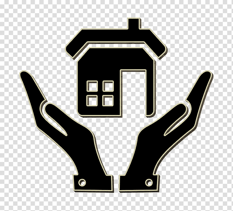 Sweet Home icon buildings icon Open hands and a home icon, Shelter Icon, Logo, Voluntary Association, Volunteering, Symbol transparent background PNG clipart