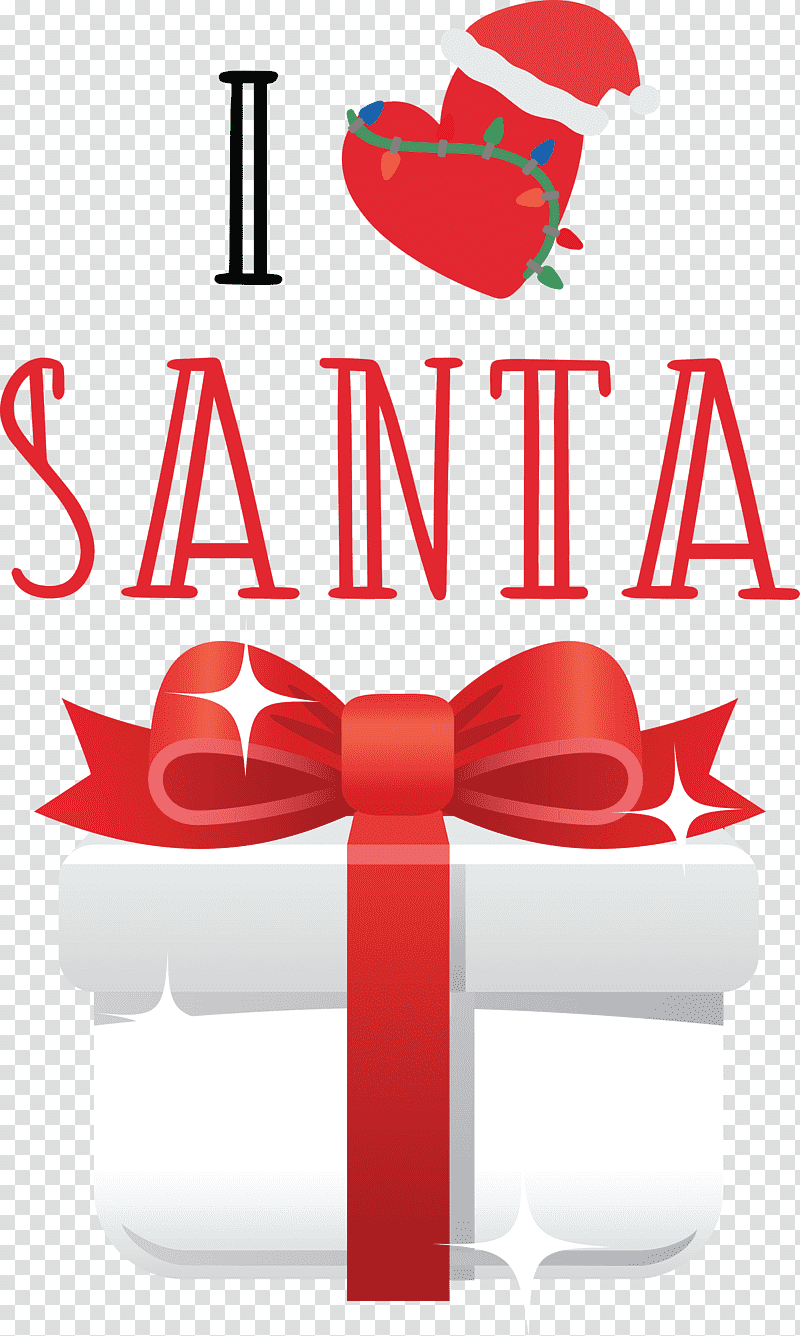 I Love Santa Santa Christmas, Christmas , Black, Highdefinition Video, Fineart , Black Screen Of Death, Fine Arts transparent background PNG clipart