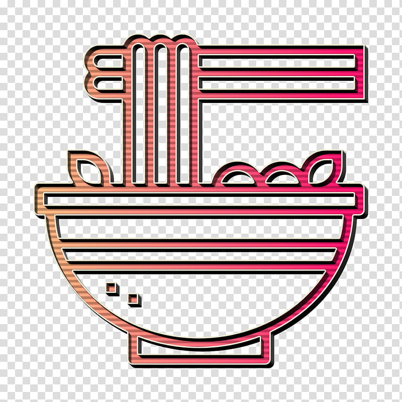 Noodles icon Bowl icon Thai Food icon, Line, Symbol, Emblem, Logo transparent background PNG clipart