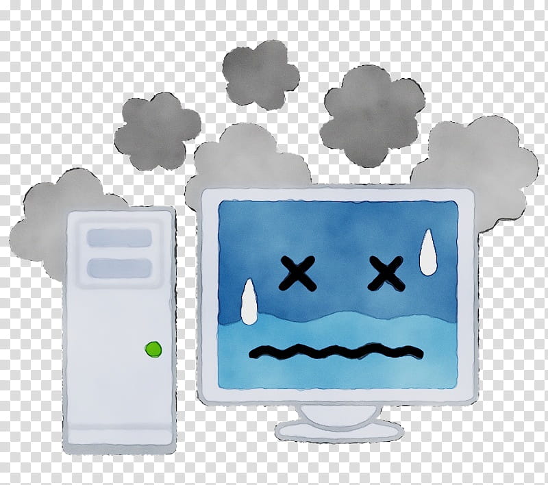 cloud technology, Computer Crash, Watercolor, Paint, Wet Ink transparent background PNG clipart