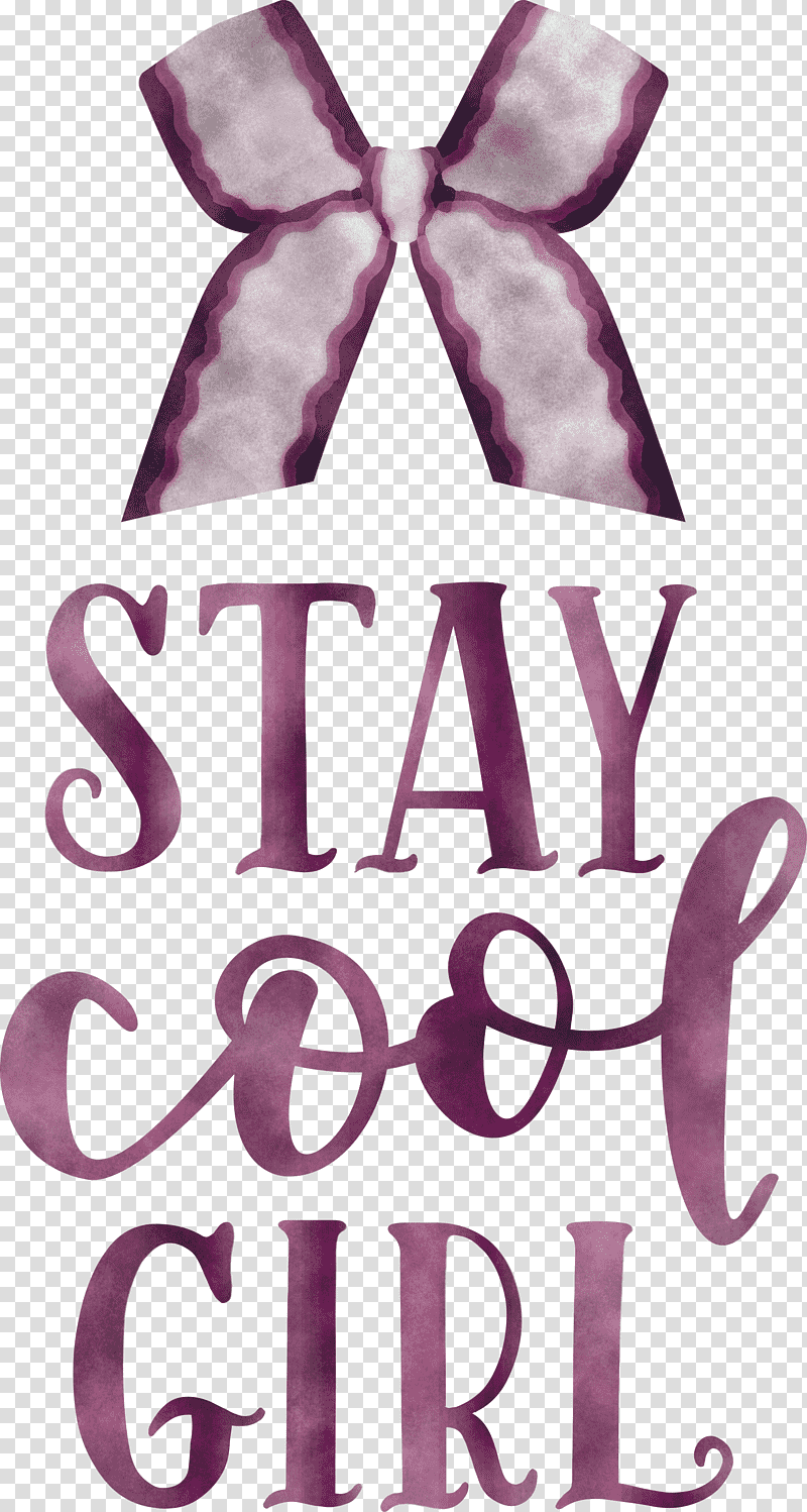 Stay Cool Girl Fashion Girl, Violet, Shoelace Knot transparent background PNG clipart