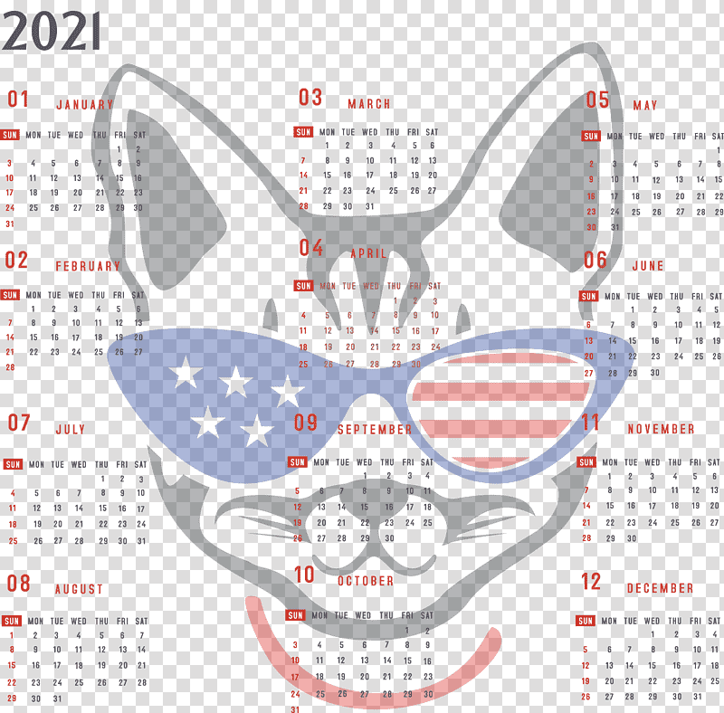 Year 2021 Calendar Printable 2021 Yearly Calendar 2021 Full Year Calendar, Independence Day, Logo, Calendar System, Line, Watercolor Painting, July 4 transparent background PNG clipart