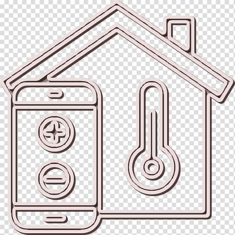 Smart Home icon Temperature control icon Weather icon, Padlock, Number, Line, Meter, Computer Hardware, Mathematics transparent background PNG clipart