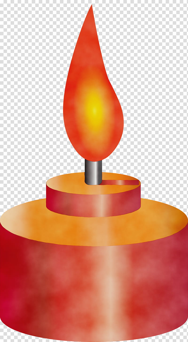 flameless candle lighting wax candle, Pelita, Watercolor, Paint, Wet Ink, Orange Sa transparent background PNG clipart