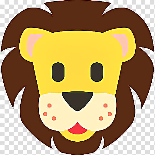 Emoji Smile, Lion, Emoticon, San Francisco Zoo, Android Nougat, Character, Github, Cartoon transparent background PNG clipart