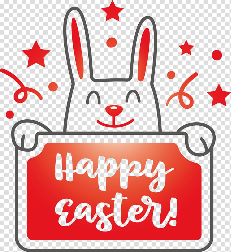 Happy Easter, Sticker transparent background PNG clipart