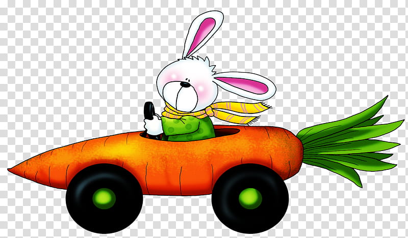 Easter bunny, Cartoon, Rabbits And Hares, Vehicle, Animation, Toy transparent background PNG clipart