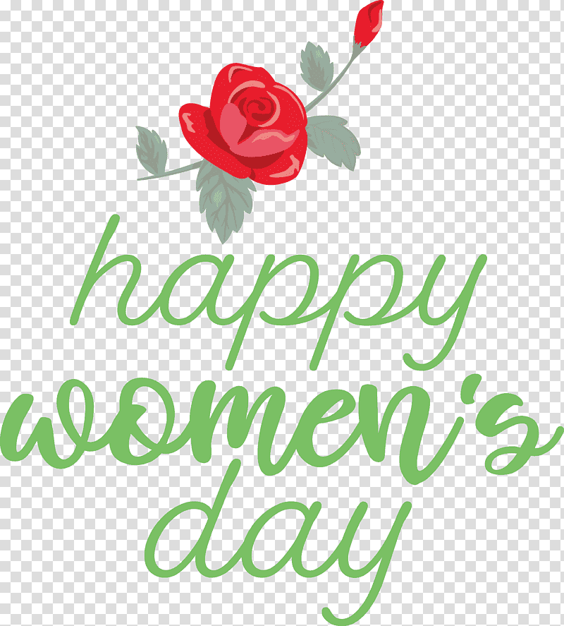 Womens Day Happy Womens Day, Floral Design, Garden Roses, Logo, Cut Flowers, Rose Family, Petal transparent background PNG clipart