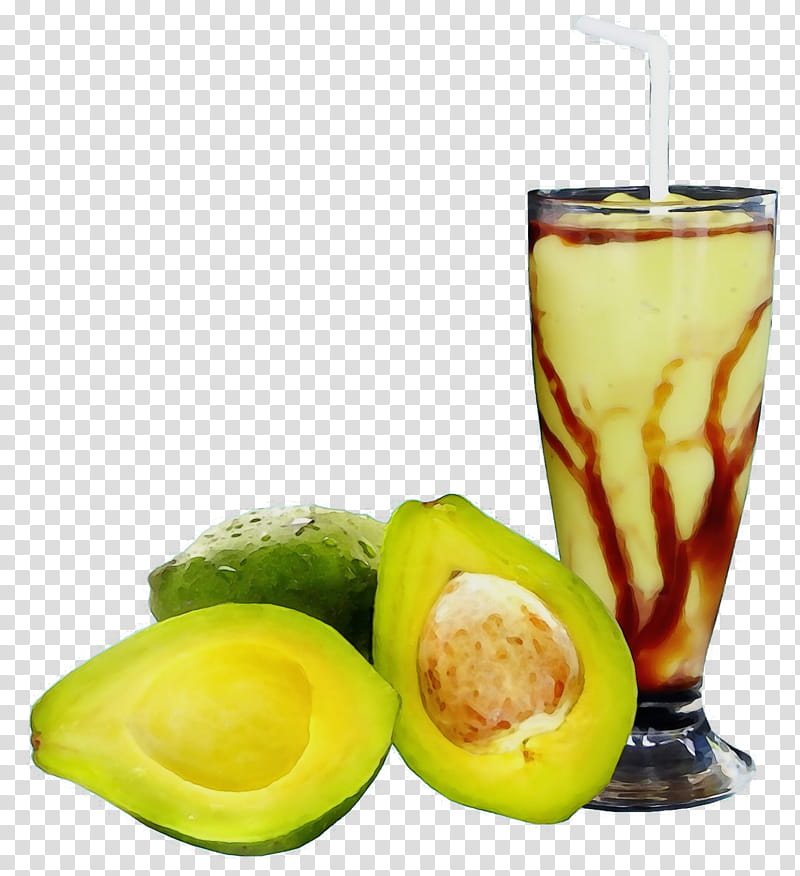 Avocado, Watercolor, Paint, Wet Ink, Health Shake, Superfood transparent background PNG clipart