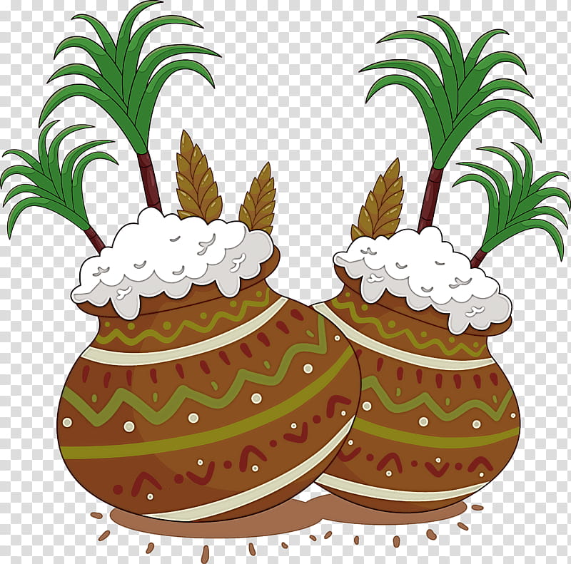 pongal, Pineapple, Pongal 2020, Cuisine, Fruit, Happy New Year transparent background PNG clipart