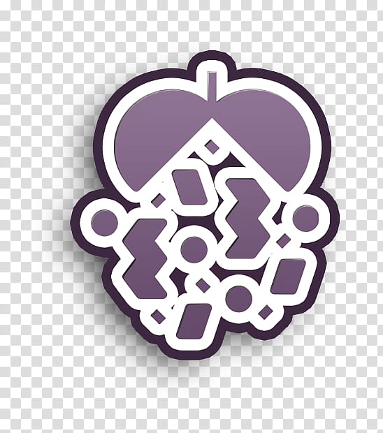 Confetti icon Prom Night icon, Violet, Purple, Symbol, Logo transparent background PNG clipart