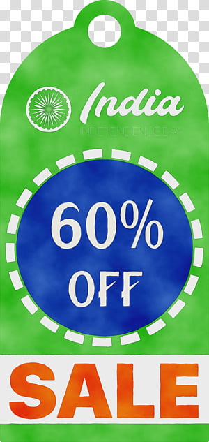 Indian Army, India Indenpendence Day Sale Tag, India Indenpendence Day Sale Label, Watercolor, Paint, Wet Ink, Logo, Symbol transparent background PNG clipart thumbnail