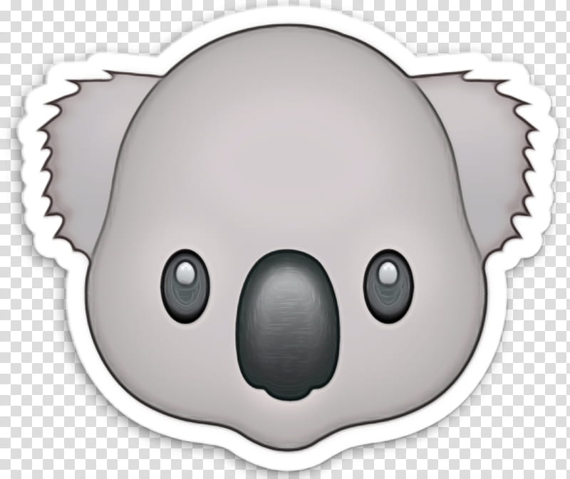 koala bears emoji cuteness marsupials, Watercolor, Paint, Wet Ink, Logo, Cartoon, Drawing transparent background PNG clipart