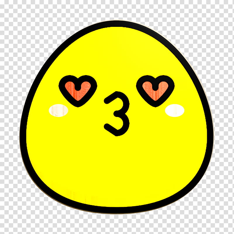 Kiss icon Emoji icon, Smiley, Emoticon, Wink, Yellow, Online Chat, Sticker transparent background PNG clipart