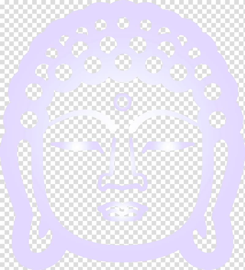 Buddha, Face, White, Head, Nose, Cheek, Moustache, Circle transparent background PNG clipart