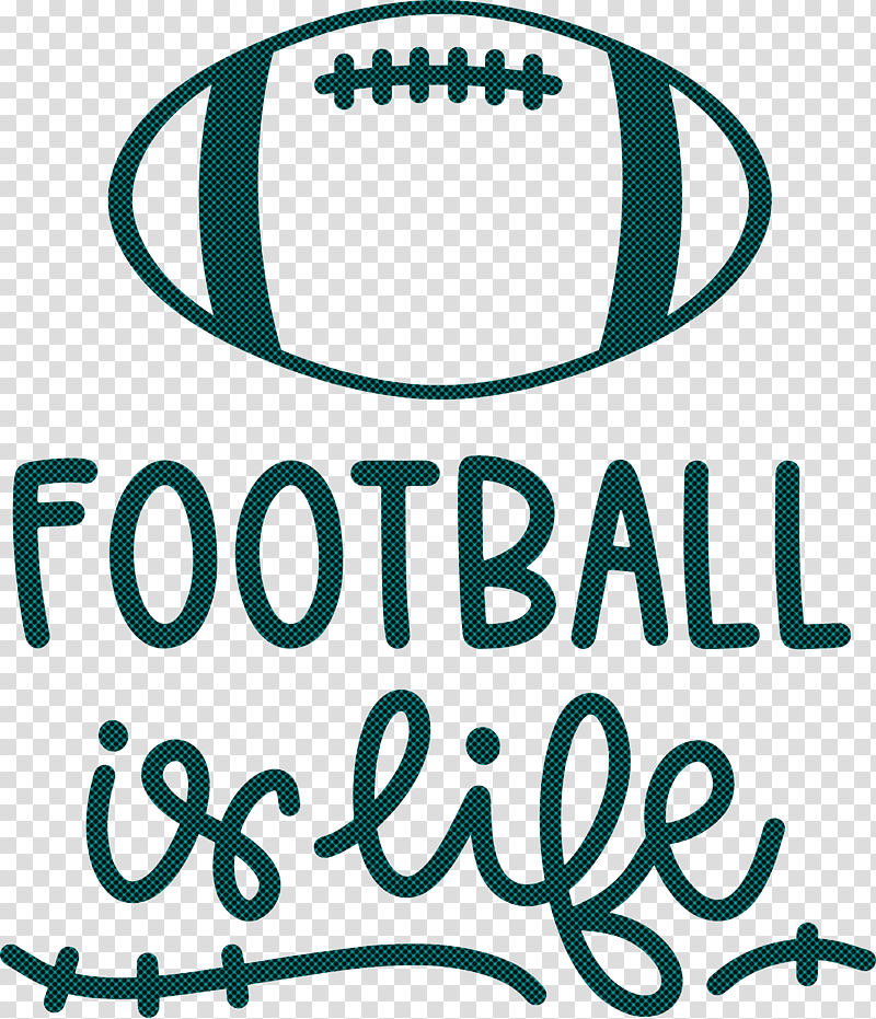Football Is Life Football, Logo, Green, Symbol, Teal, Line, Meter transparent background PNG clipart