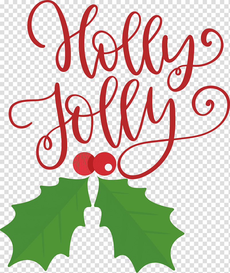 Holly Jolly Christmas, Christmas , Floral Design, Leaf, Petal, Meter, Christmas Day transparent background PNG clipart