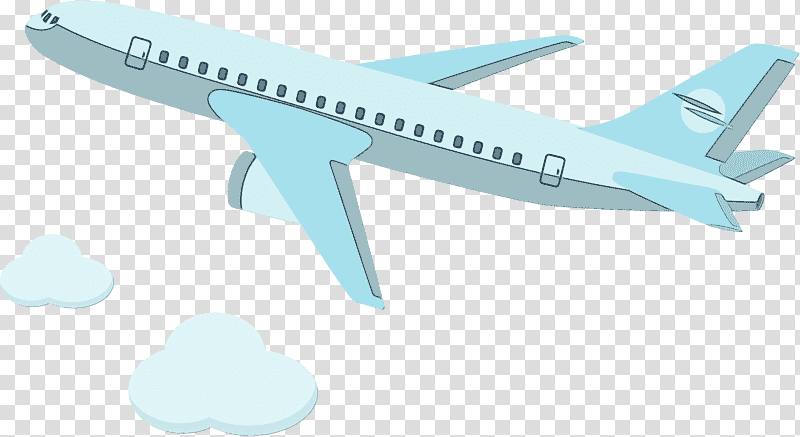 air travel aircraft narrow-body aircraft airbus jet aircraft, Watercolor, Paint, Wet Ink, Narrowbody Aircraft, Aerospace Engineering, Model Aircraft transparent background PNG clipart
