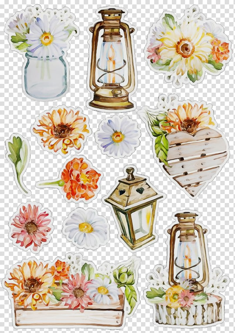 Floral design, Watercolor, Paint, Wet Ink, Glass Bottle, Vase, Porcelain, Cut Flowers transparent background PNG clipart