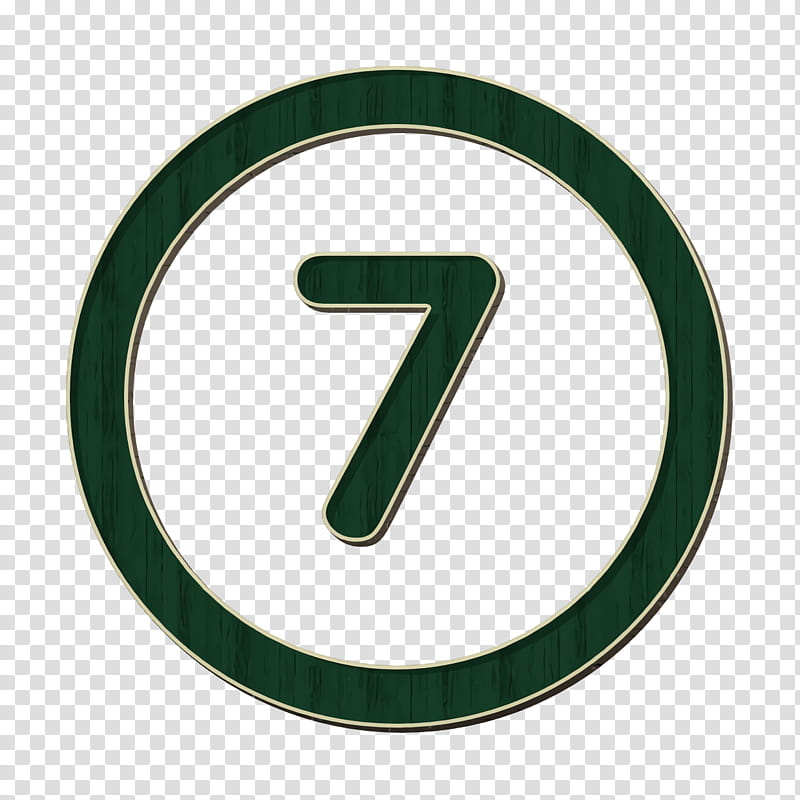 Number icon Control icon, Green, Text, Emblem M transparent background PNG clipart