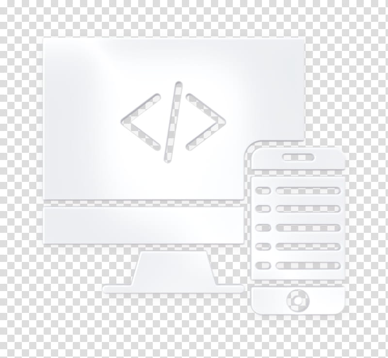 Coding icon Code icon, White, Text, Line, Technology, Logo, Audio Equipment, Microphone transparent background PNG clipart
