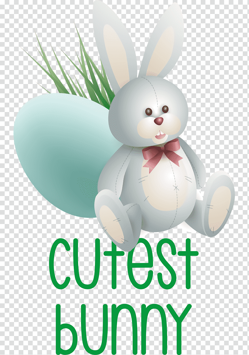 Cutest Bunny Bunny Easter Day, Happy Easter, Hare, Easter Bunny, Rabbit, Drawing, Cartoon transparent background PNG clipart