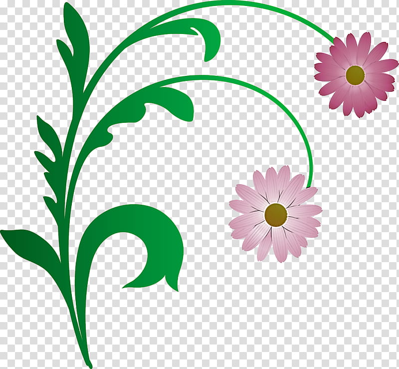 flower frame decoration frame floral frame, Green, Chamomile, Plant, Pedicel, Camomile, Mayweed, Daisy Family transparent background PNG clipart