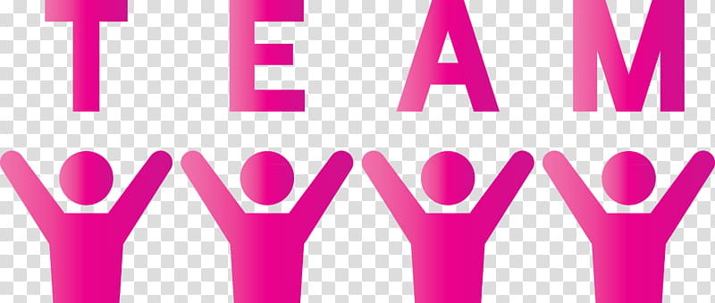 team team work people, Pink, Text, Magenta, Line, Material Property, Logo transparent background PNG clipart
