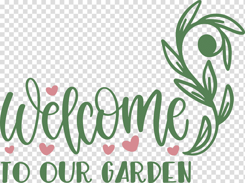 Garden Flower Floral, Welcome To Our Garden, Floral Design, Leaf, Logo, Green, Tree transparent background PNG clipart