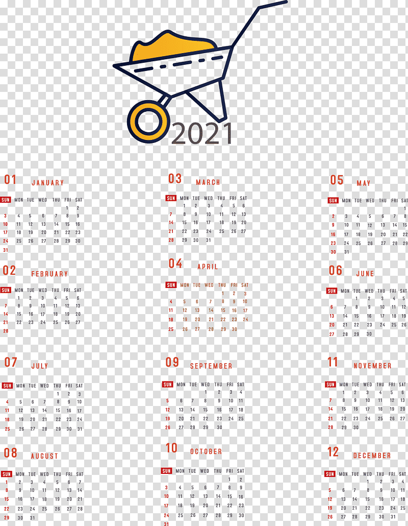 Printable 2021 Yearly Calendar 2021 Yearly Calendar, Calendar System, Calendar Year, Annual Calendar, Meter, Symbol, Letter transparent background PNG clipart