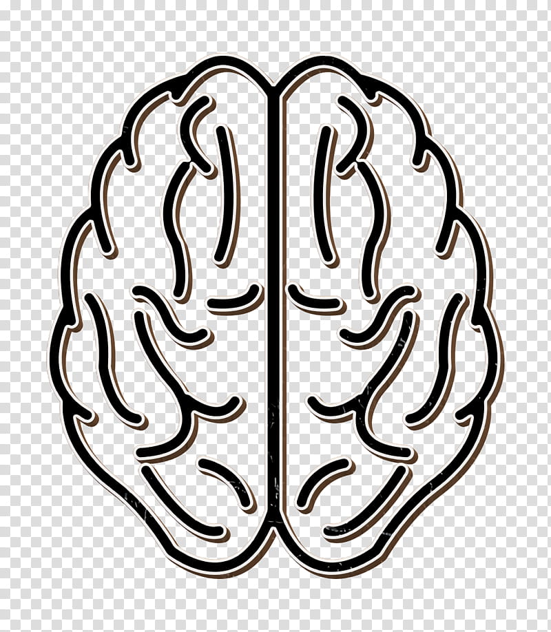 Brain icon medical icon Brain upper view outline icon, Body Parts Icon, Human Brain, Outline Of The Human Brain, Human Head, Development Of The Nervous System, Human Body, Drawing transparent background PNG clipart