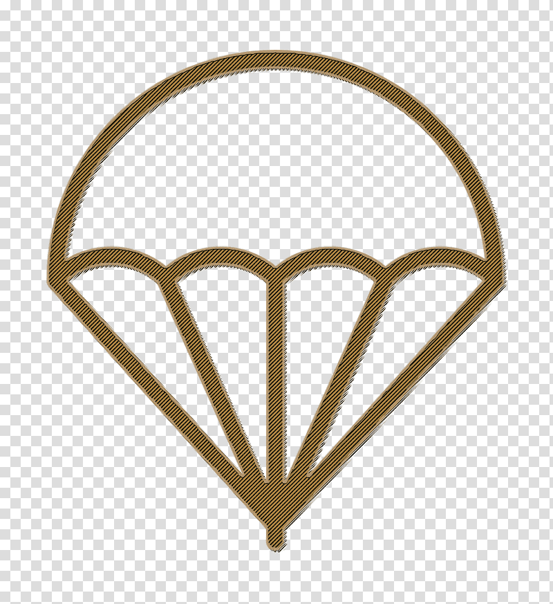 Open Parachute icon Military Base icon Risk icon, Air, Balloon, Heat, Gratis, Thread, Heart transparent background PNG clipart