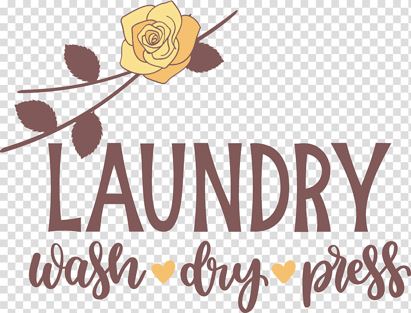 Laundry Wash Dry, Press, Flower, Logo, Calligraphy, Meter, Plants transparent background PNG clipart
