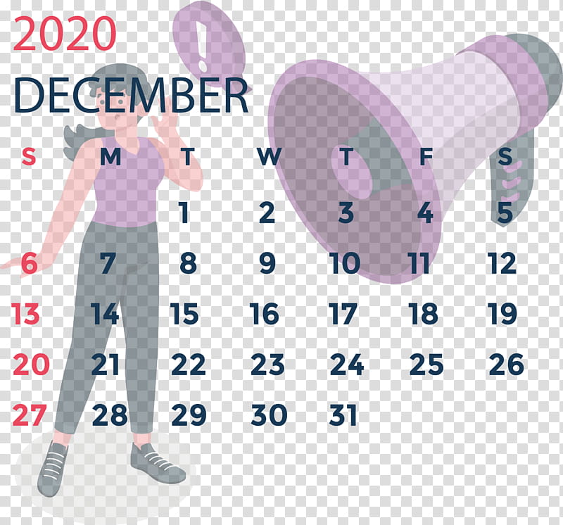 December 2020 Printable Calendar December 2020 Calendar, Calendar System, Year, Sea, Paper, Wall transparent background PNG clipart