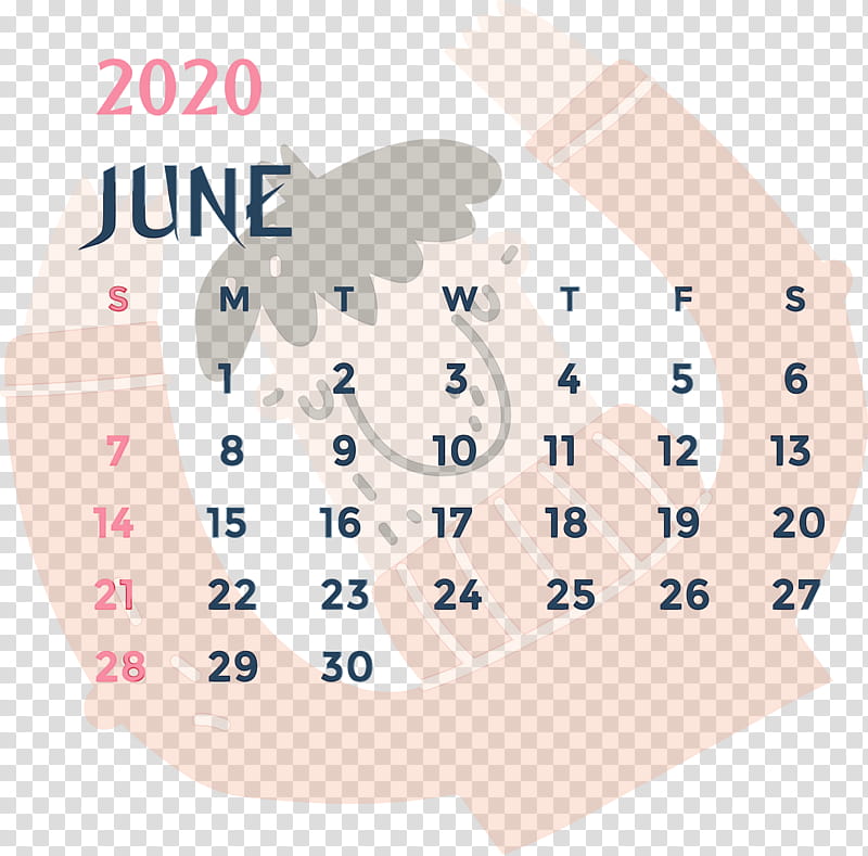 calendar system font area meter december, June 2020 Printable Calendar, June 2020 Calendar, Watercolor, Paint, Wet Ink transparent background PNG clipart