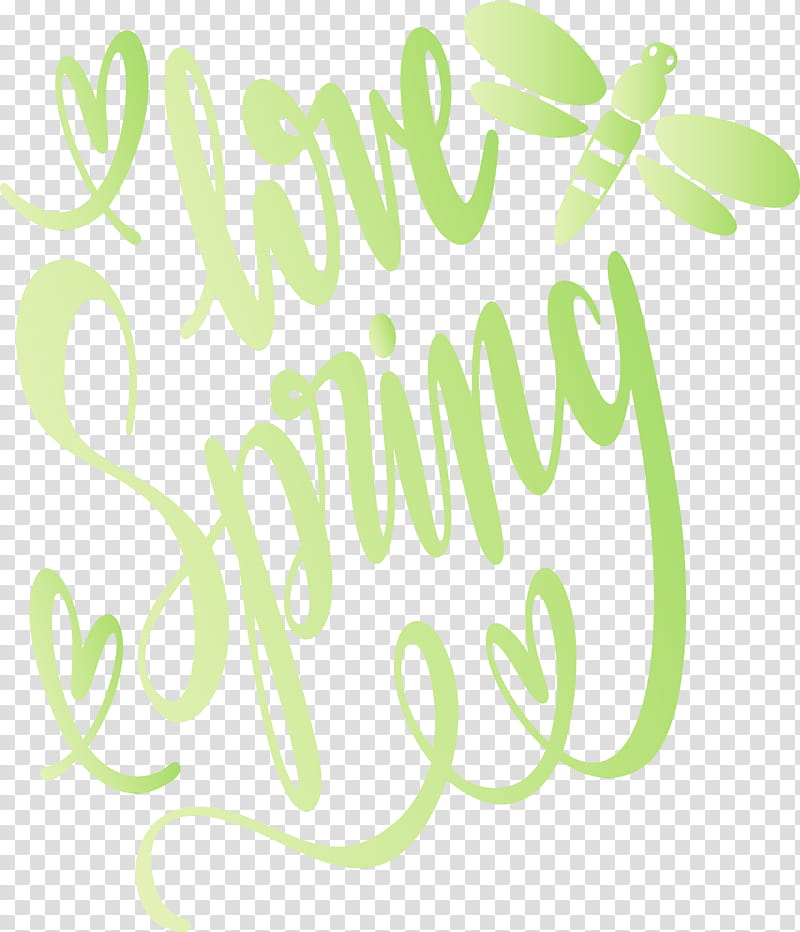 font text green leaf calligraphy, Hello Spring, Spring
, Watercolor, Paint, Wet Ink, Logo, Plant transparent background PNG clipart