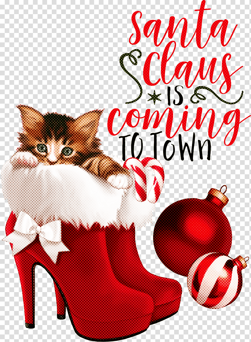 Santa Claus is coming Santa Claus Christmas, Christmas , Christmas Day, Christmas Ornament, Painting, Line Art, Shoe transparent background PNG clipart