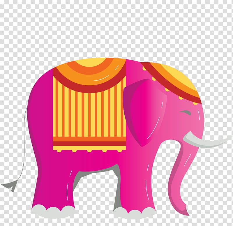 Diwali Element Divali Element Deepavali Element, Dipawali Element, Indian Elephant, African Elephants, Pink M, Snout, Meter transparent background PNG clipart
