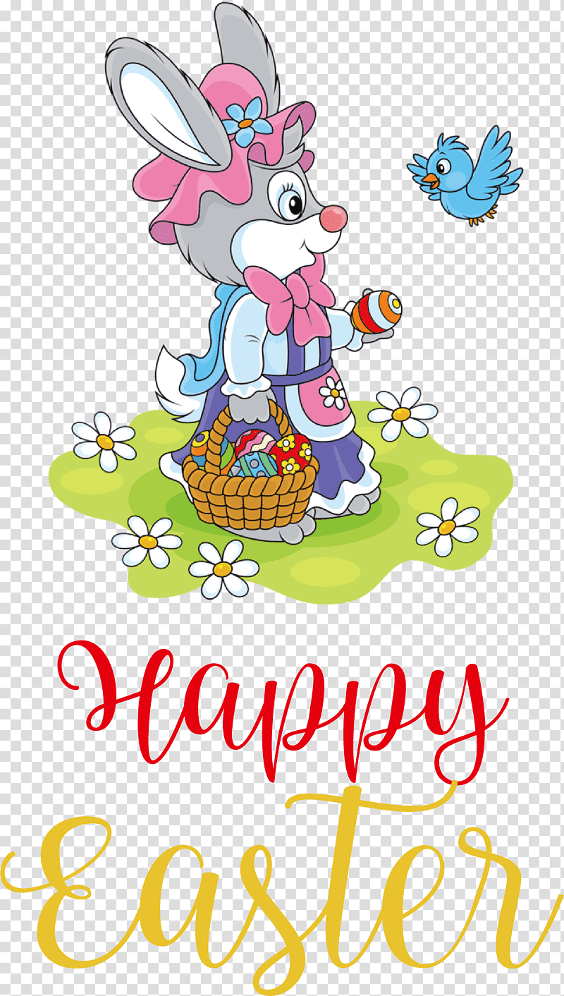Happy Easter Day Easter Day Blessing easter bunny, Cute Easter, Cartoon, Drawing, Carnival, Watercolor Painting transparent background PNG clipart