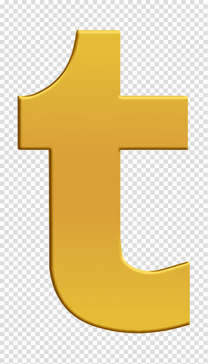 logo icon logo icon Letter t icon, Tumblr Logo Icon, Yellow, Line, Meter, Geometry, Mathematics transparent background PNG clipart