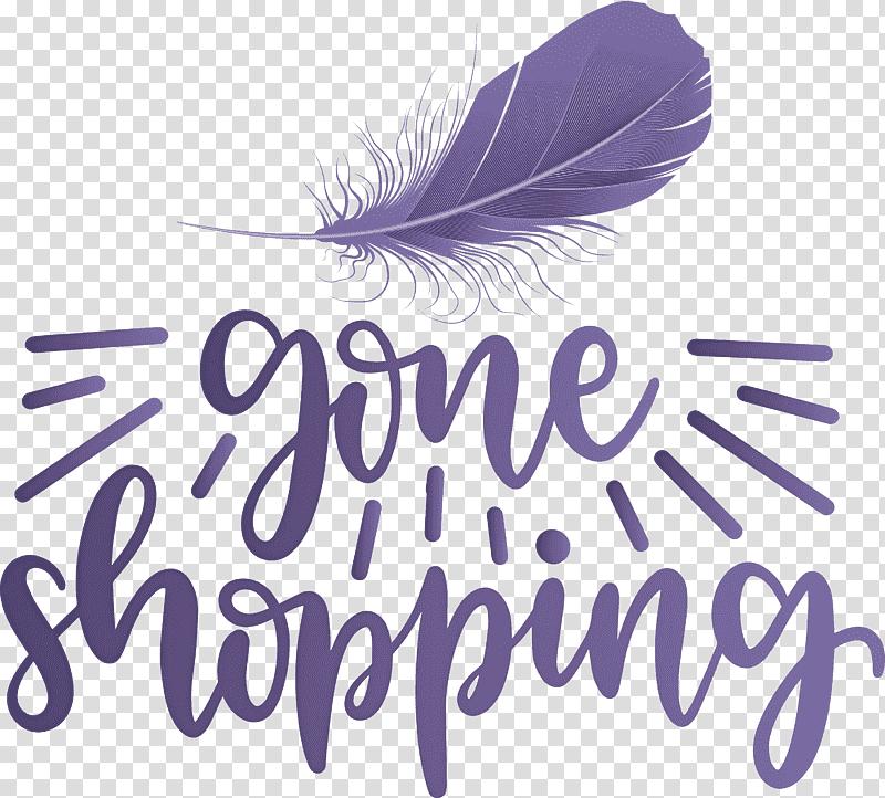 Gone Shopping Shopping, Logo, Lilac M, Meter, Feather, Lavender transparent background PNG clipart