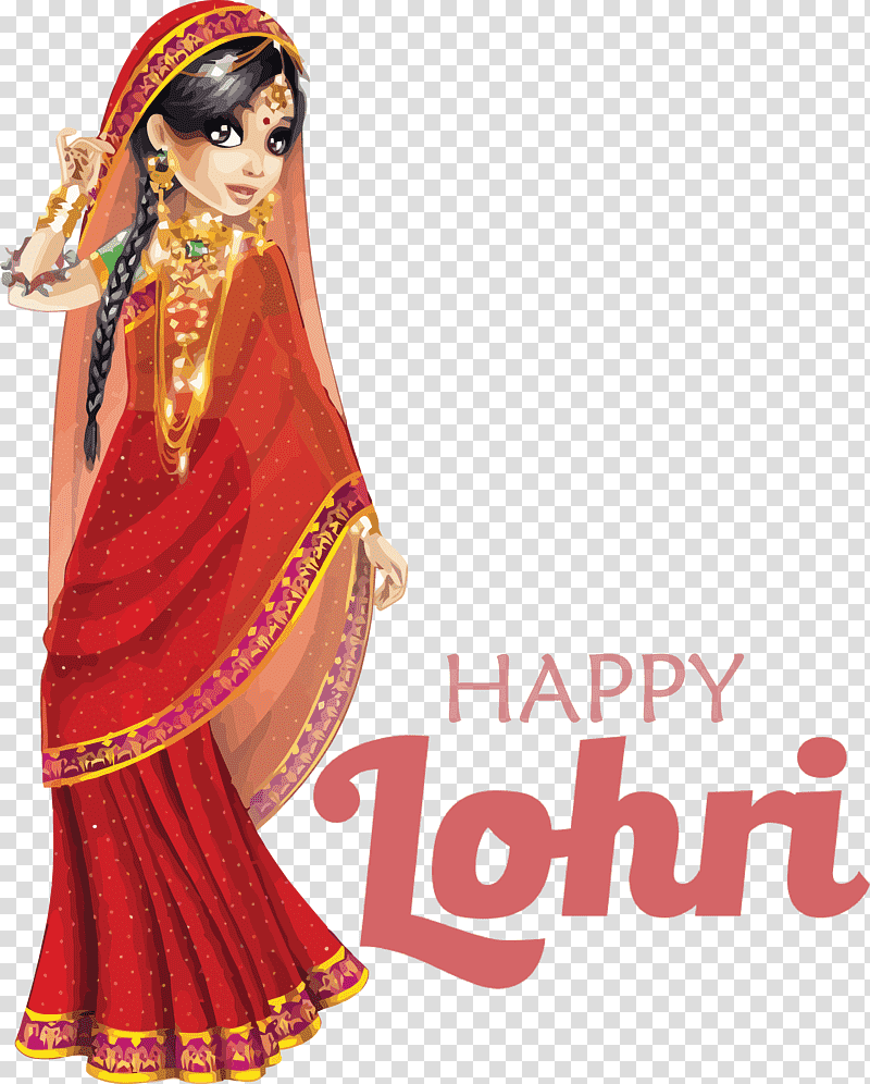 Happy Lohri, Costume Design, Sari, Gopi, World, Kids Around, Painting transparent background PNG clipart
