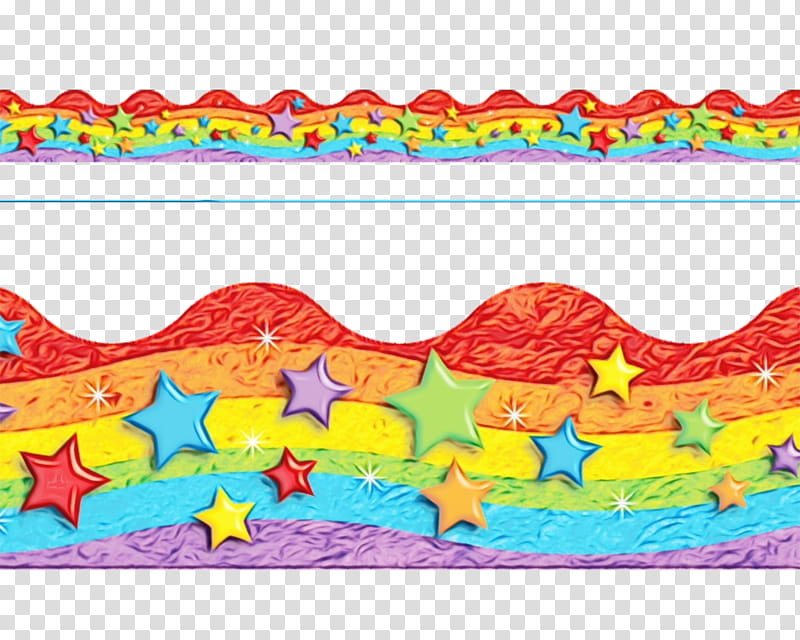* Stars Border, Watercolor, Paint, Wet Ink, Decoration, Rainbow And Stars, Painting, Eduromp transparent background PNG clipart