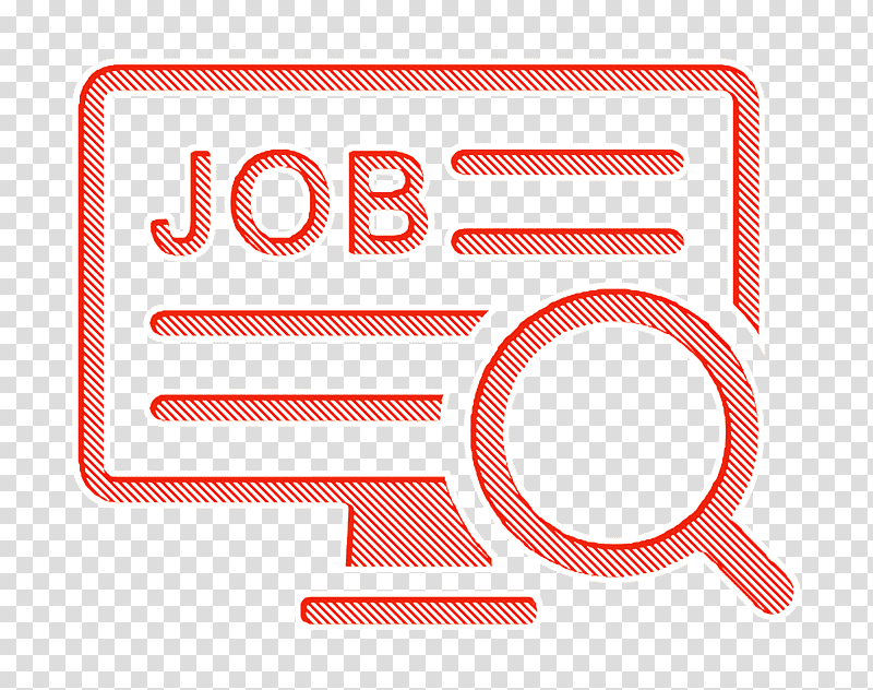 Job search icon interface icon Job icon, Online Job Search Symbol Icon, Job Hunting, Employment, Career Counseling, Job Fair, Fulltime Job transparent background PNG clipart