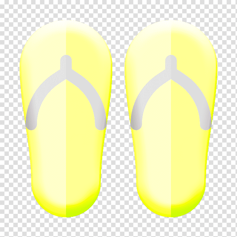 Summer Clothing icon Flip flops icon Slipper icon, Yellow, Lighting, Shoe, Meter transparent background PNG clipart