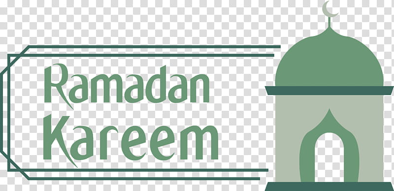 Ramadan Mubarak Ramadan Kareem, Green, Text, Logo, Line transparent background PNG clipart