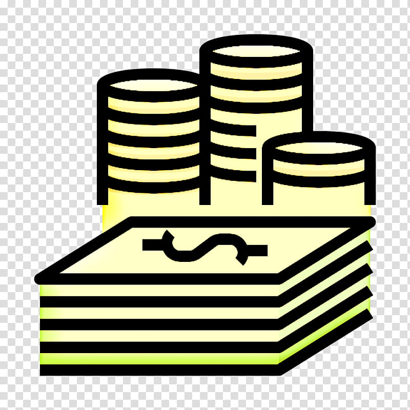 Loan icon Gaming Gambling icon Money icon, Gaming Gambling Icon, Yellow, Line transparent background PNG clipart